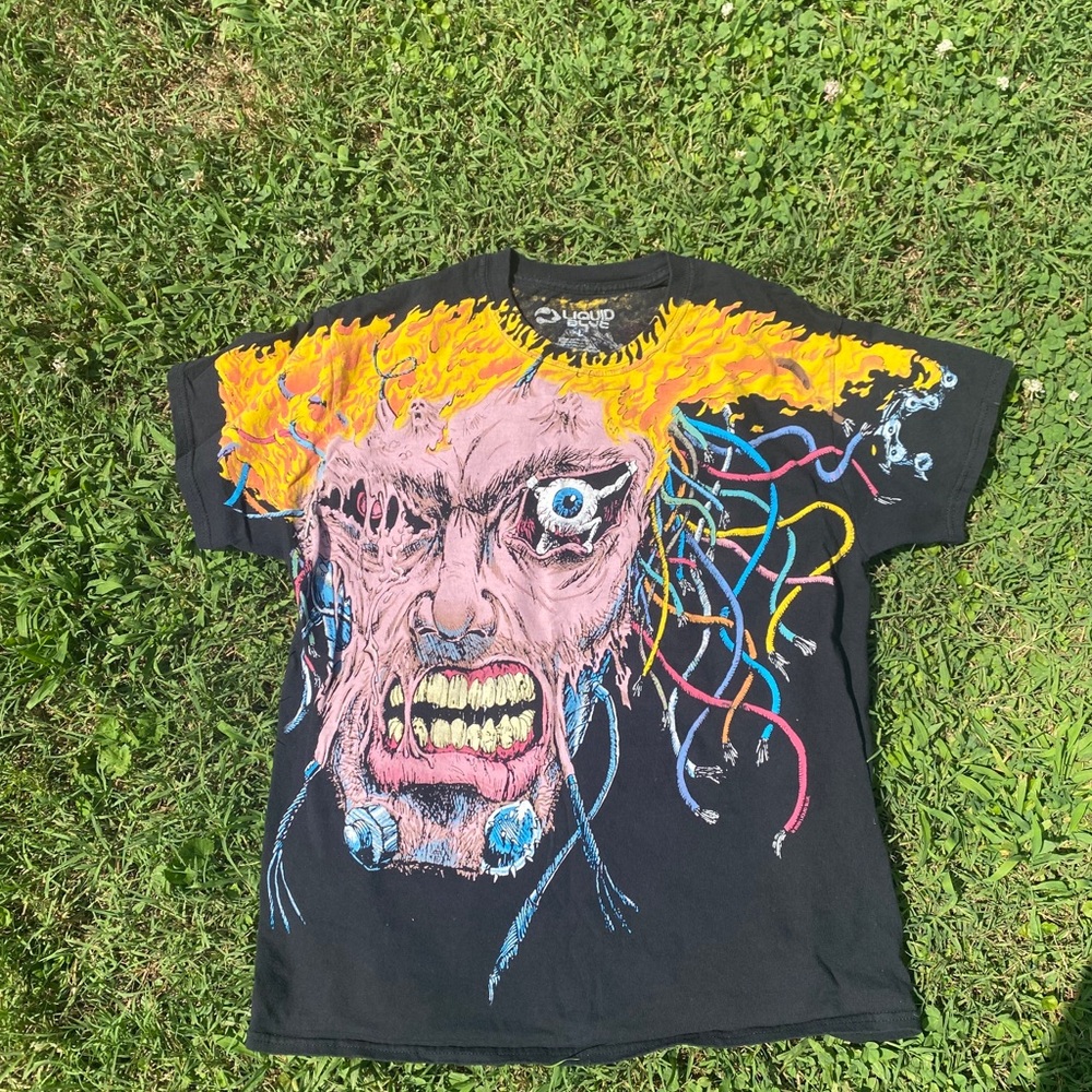 Liquid blue wolverine shirt